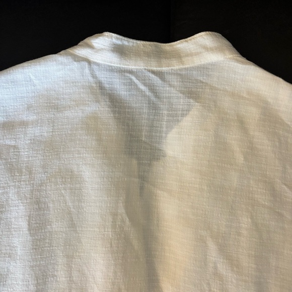 EILEEN FISHER Creamy linen blend boxy jacket w/ Mandarin collar Long sleeves PL - Picture 12 of 16